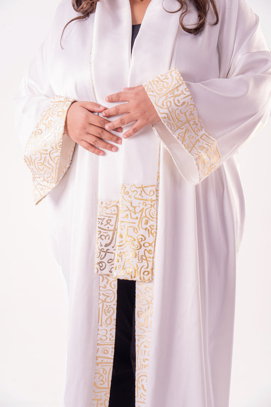 Majesty - White Gold Kaftan