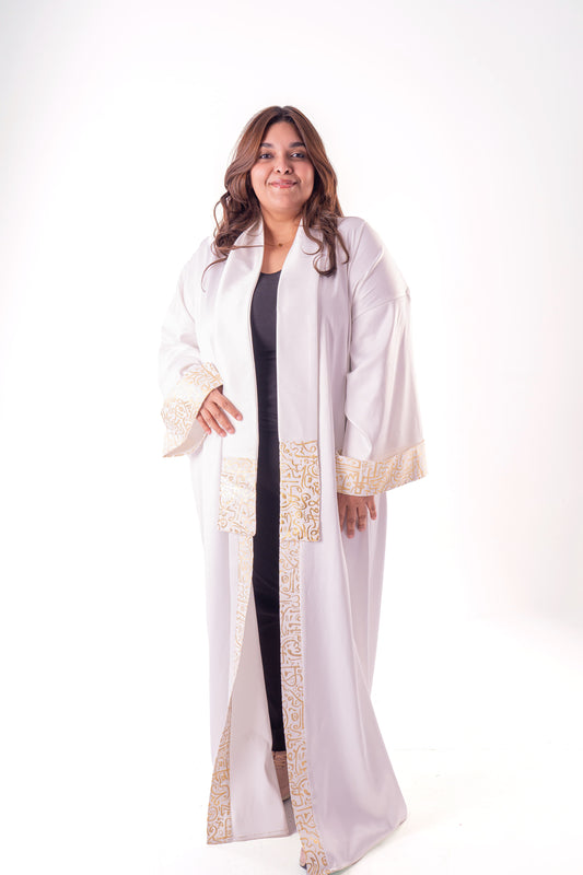 Majesty - White Gold Kaftan