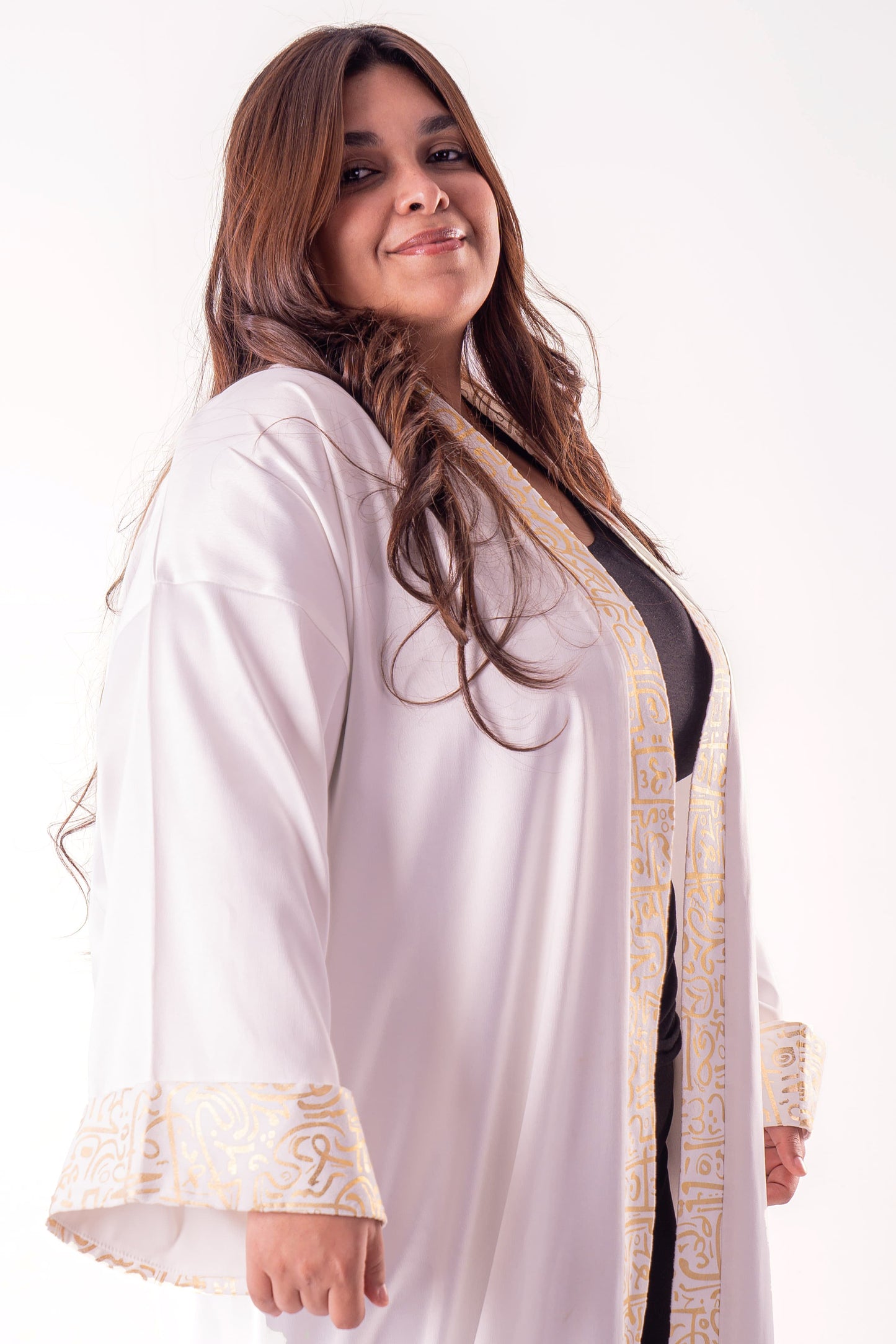 Majesty - White Gold Kaftan