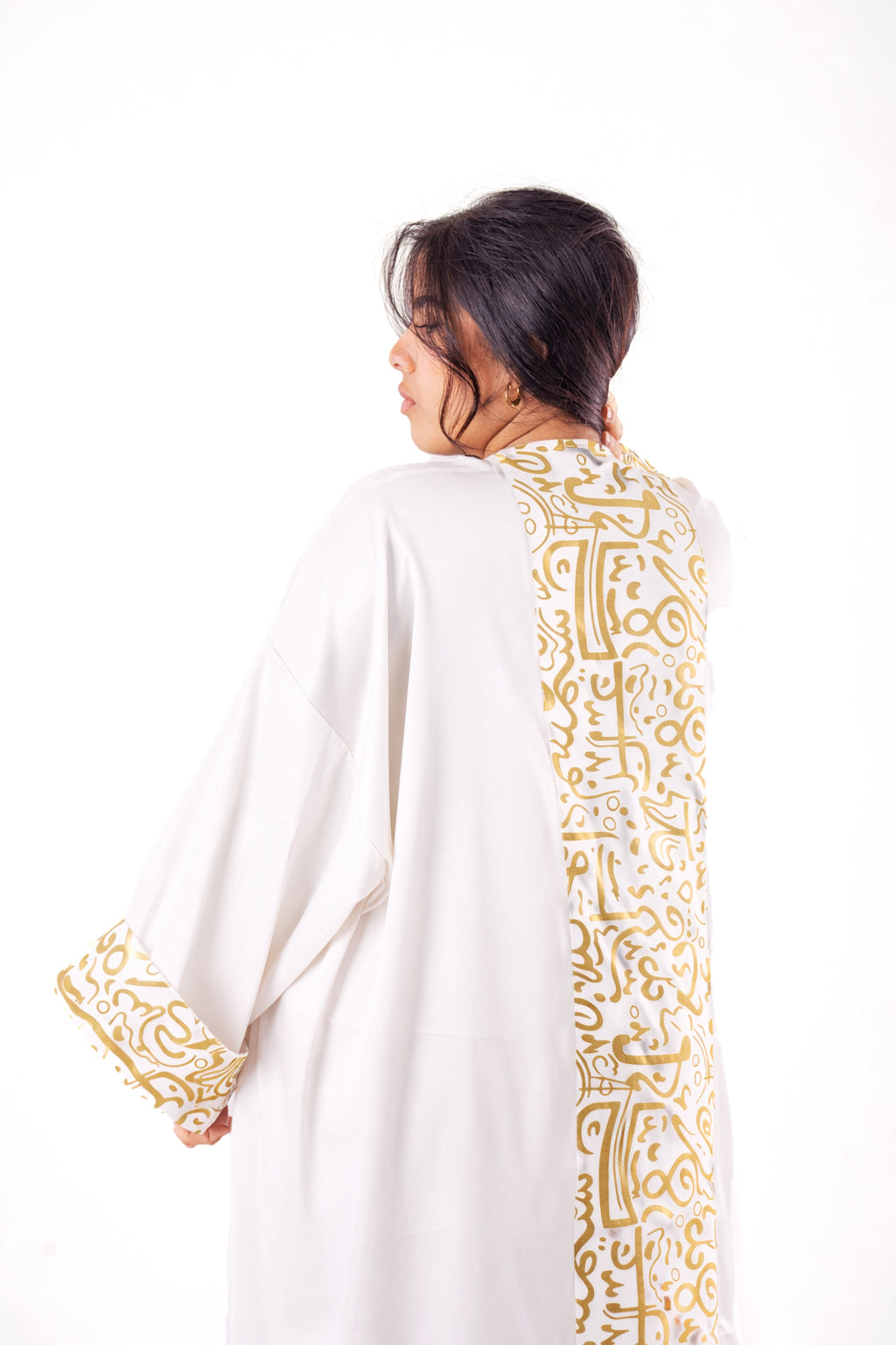 Majesty - White Gold Kaftan